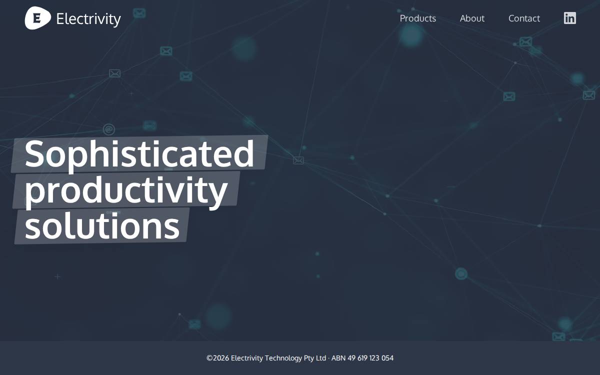 Electrivity website preview