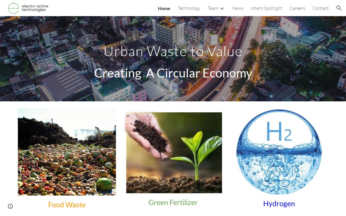 Electro-Active Technologies website preview