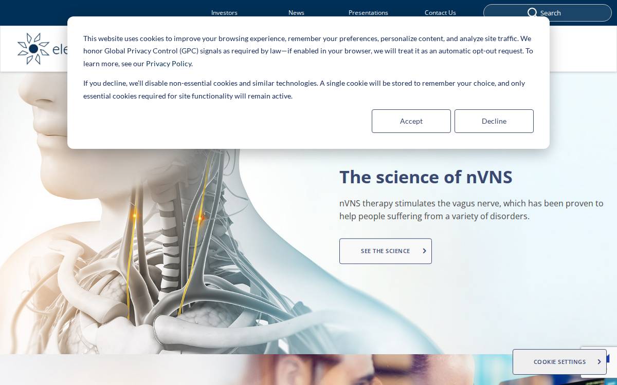 Electrocoremedical website preview