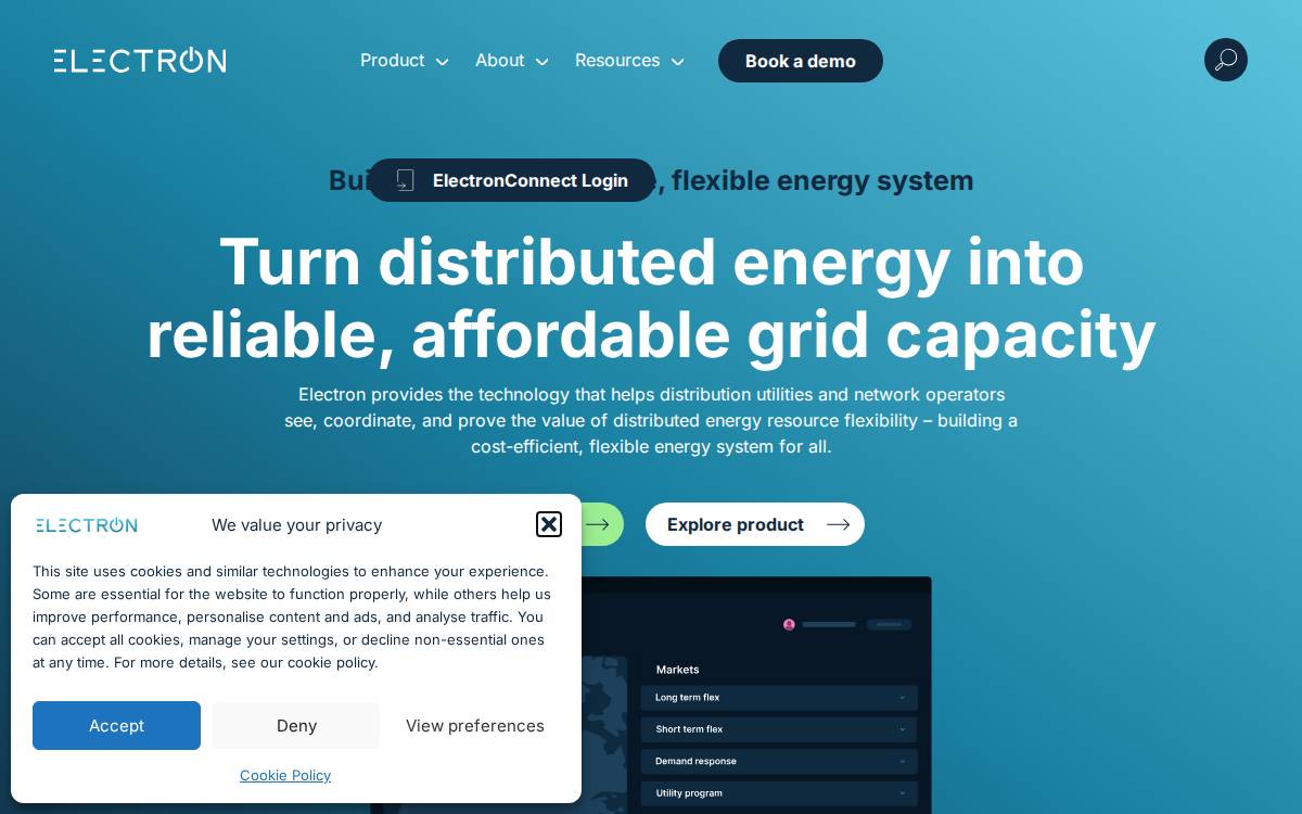 Electron website preview