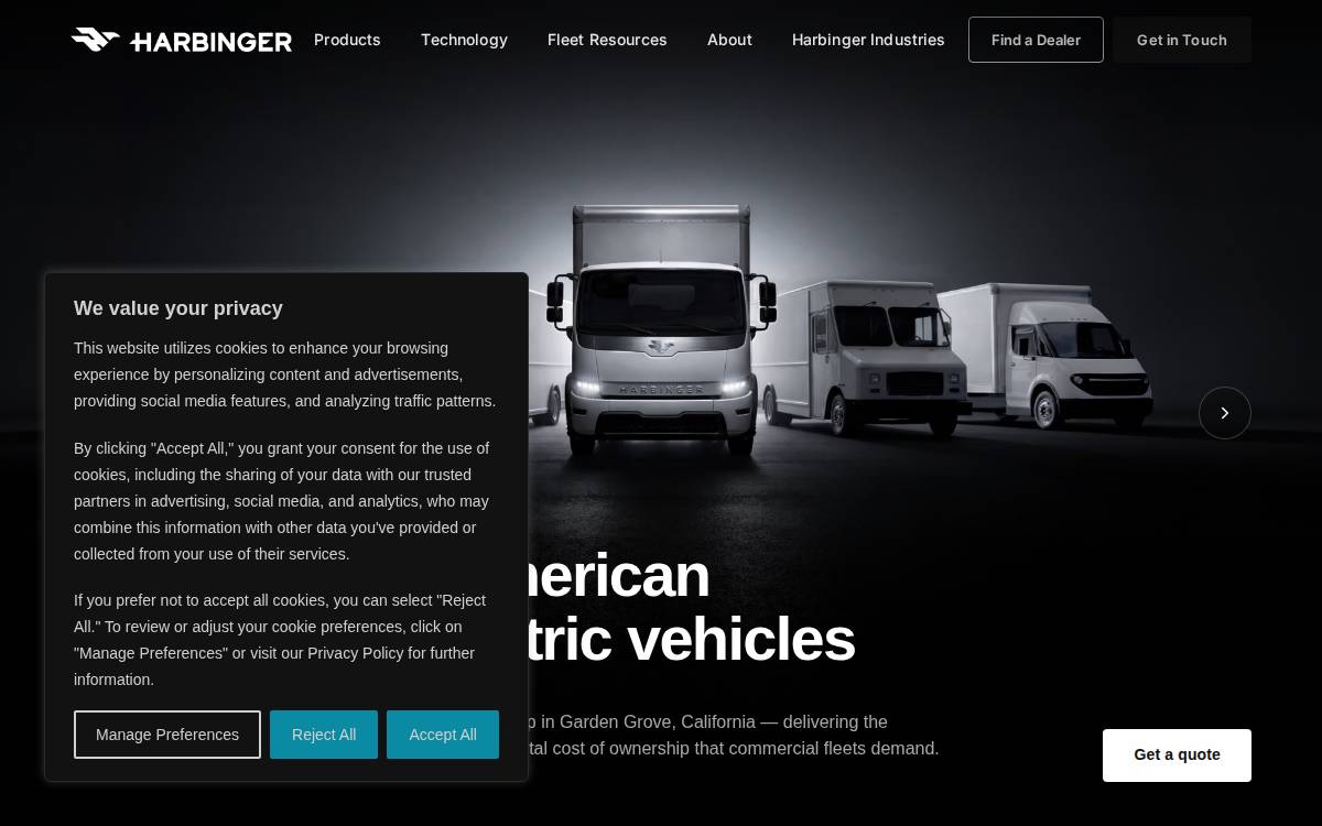 Electrontransport website preview