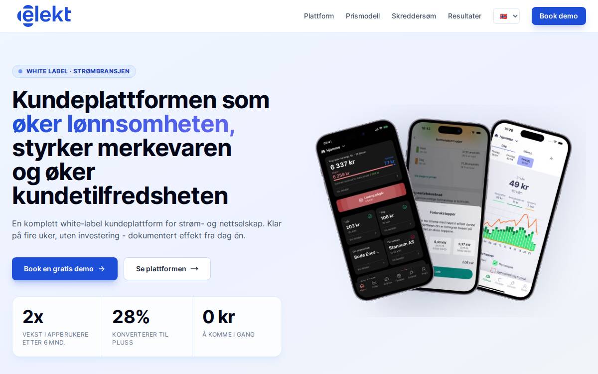 Elekt website preview