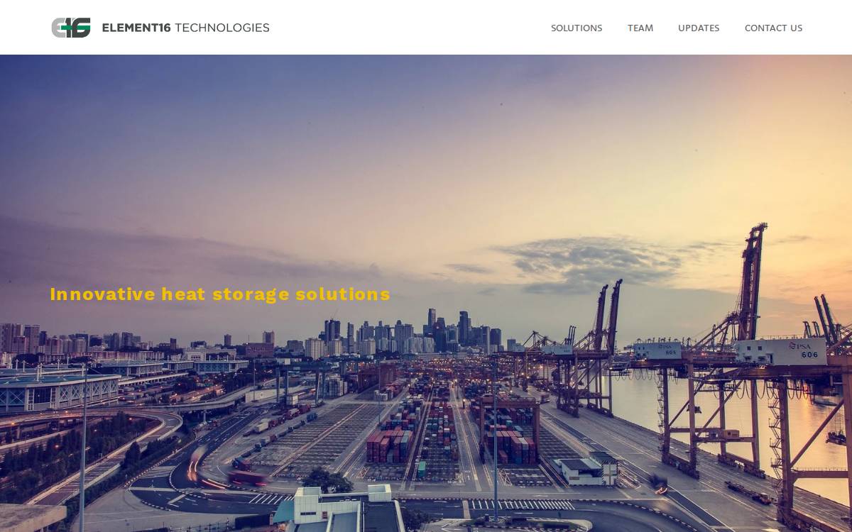 Element 16 Technologies website preview