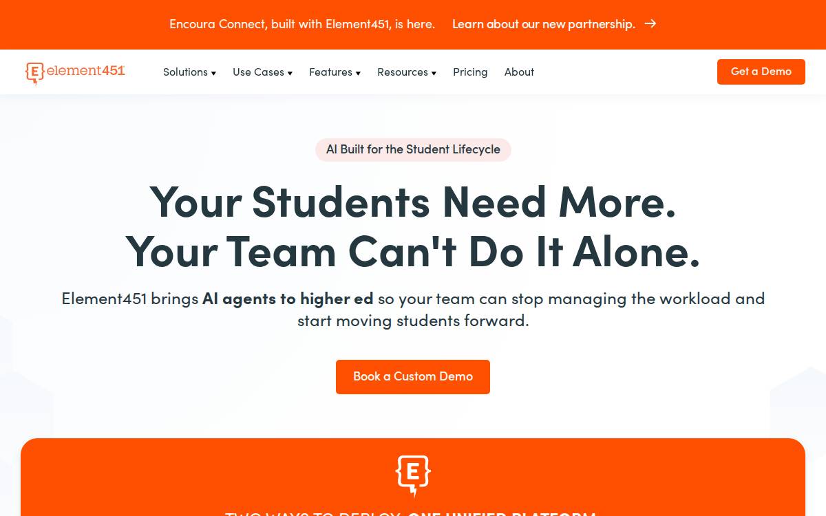 Element451 website preview
