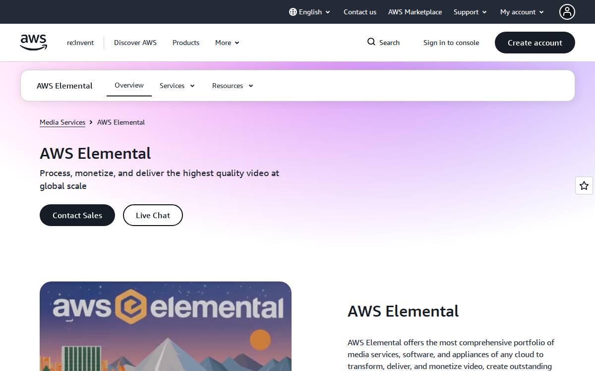 Elemental website preview