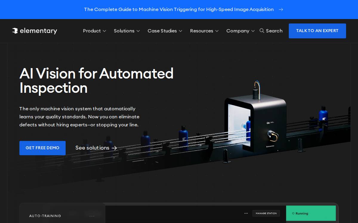 Elementary Systems website preview