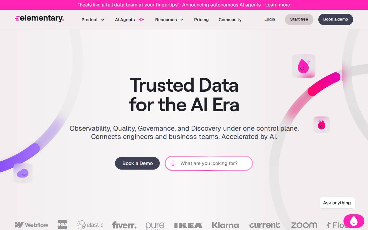 Elementary website preview