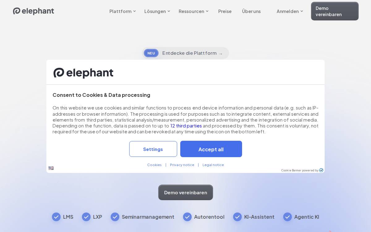 Elephant Company website preview