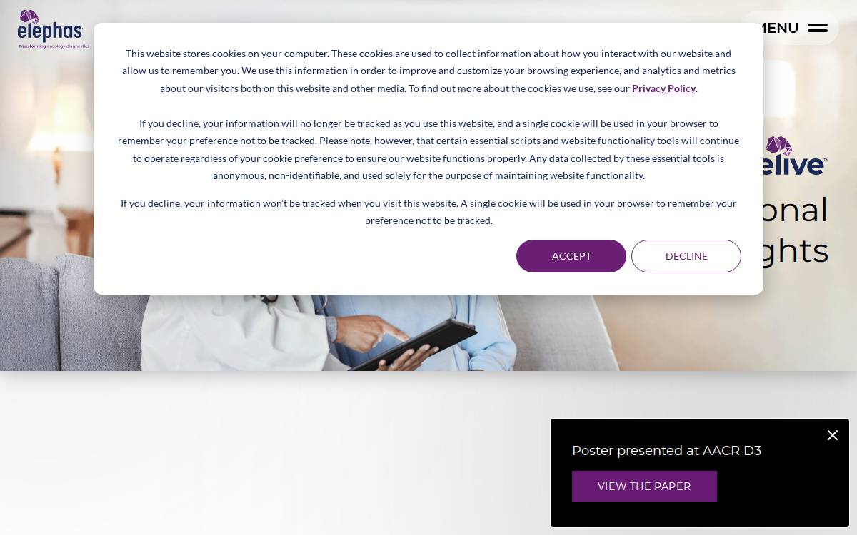 Elephas Biosciences website preview