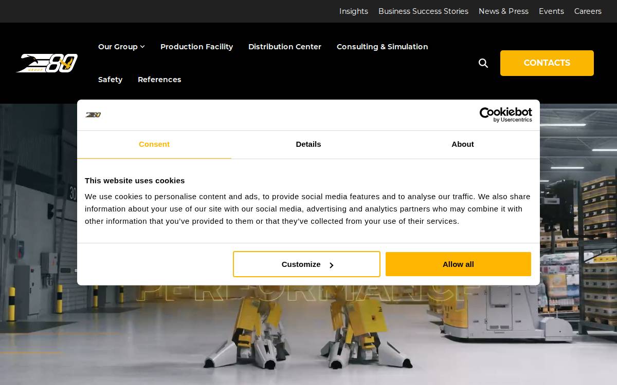 Elettric80 website preview