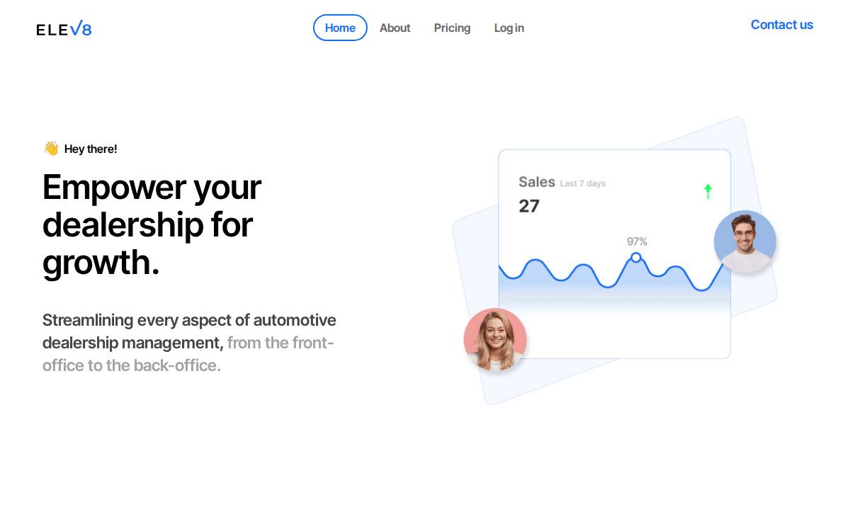Elev8 website preview