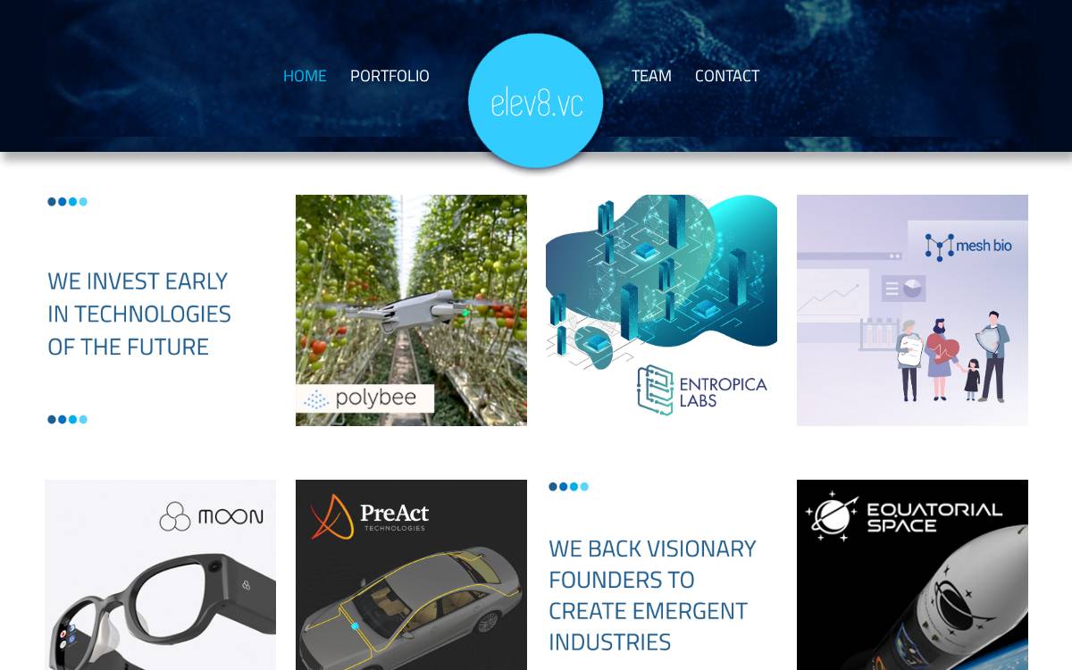 Elev8 website preview