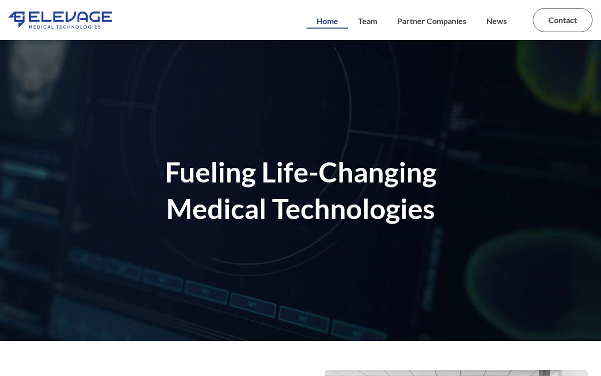 Elevagemedical website preview