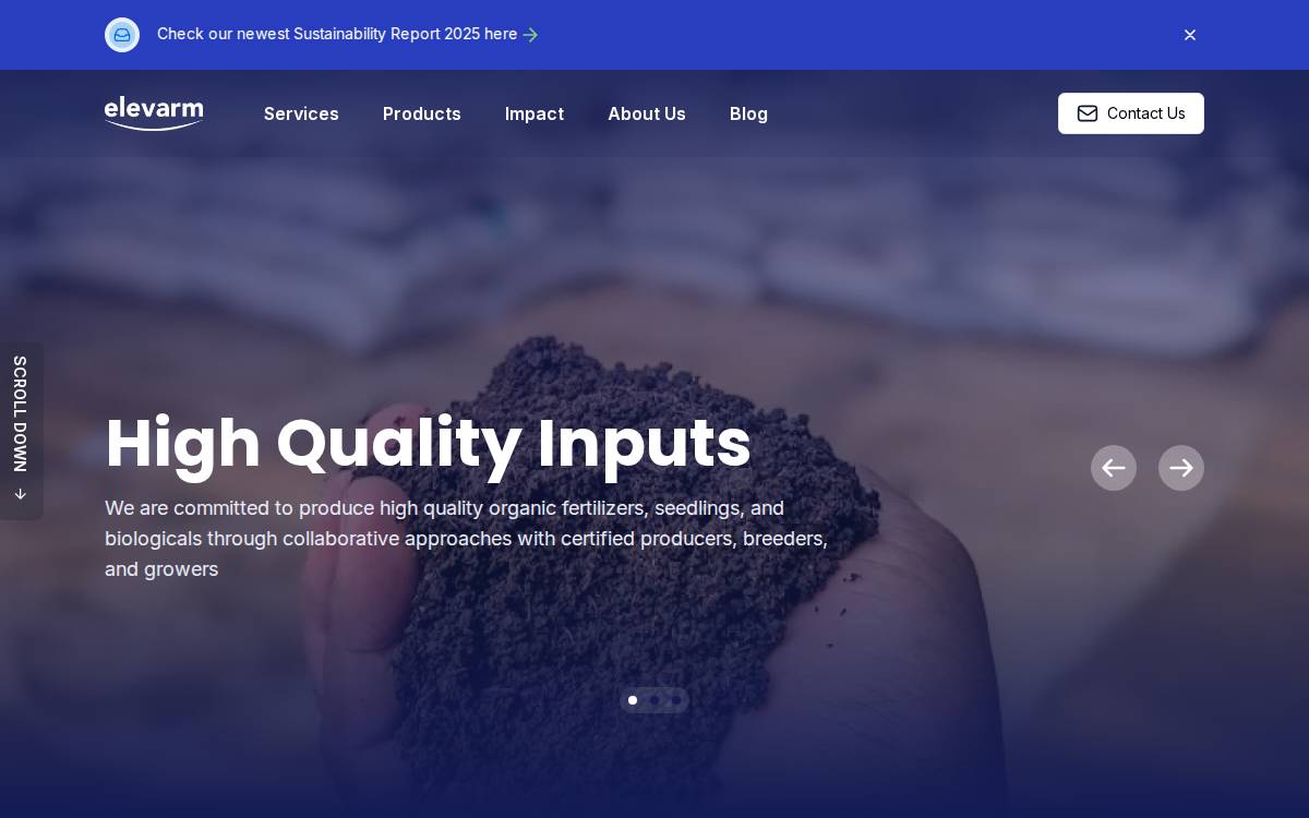 Elevarm website preview