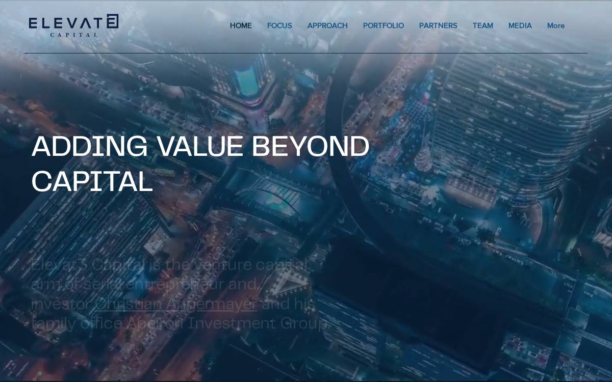 Elevat3 website preview