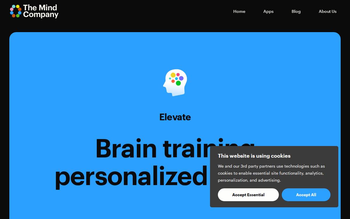 Elevate website preview