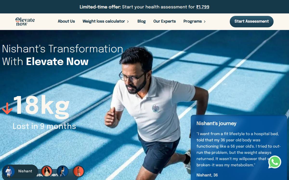 Elevate Now website preview