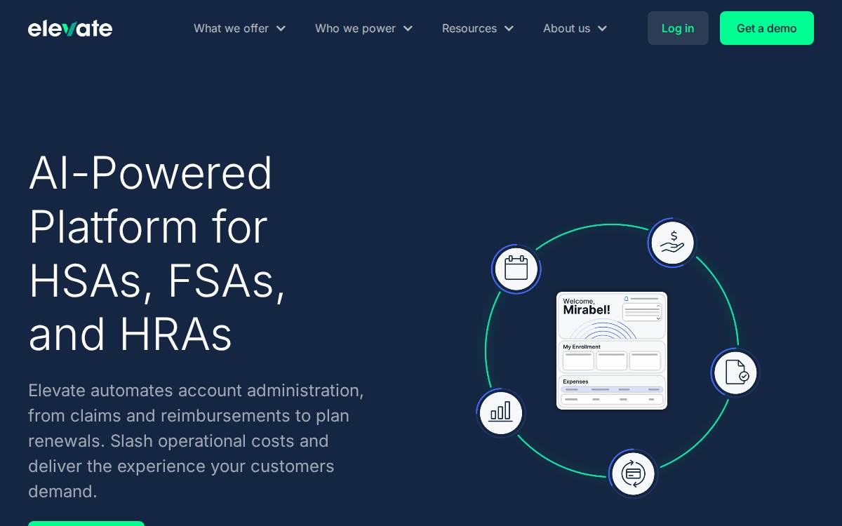 Elevate website preview