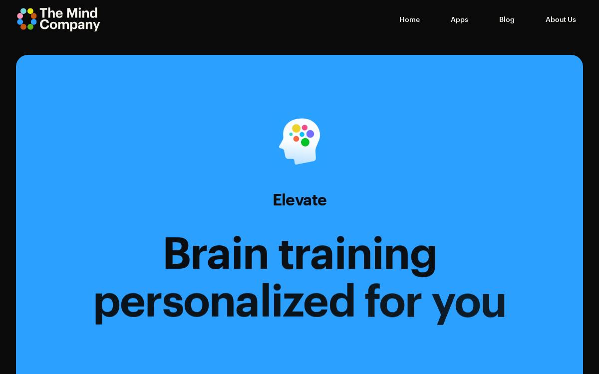 Elevate website preview