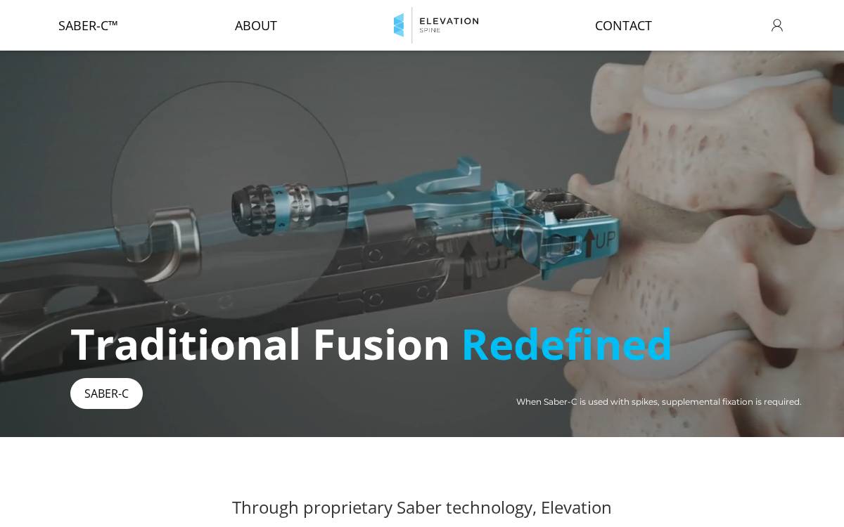 Elevation Spine website preview