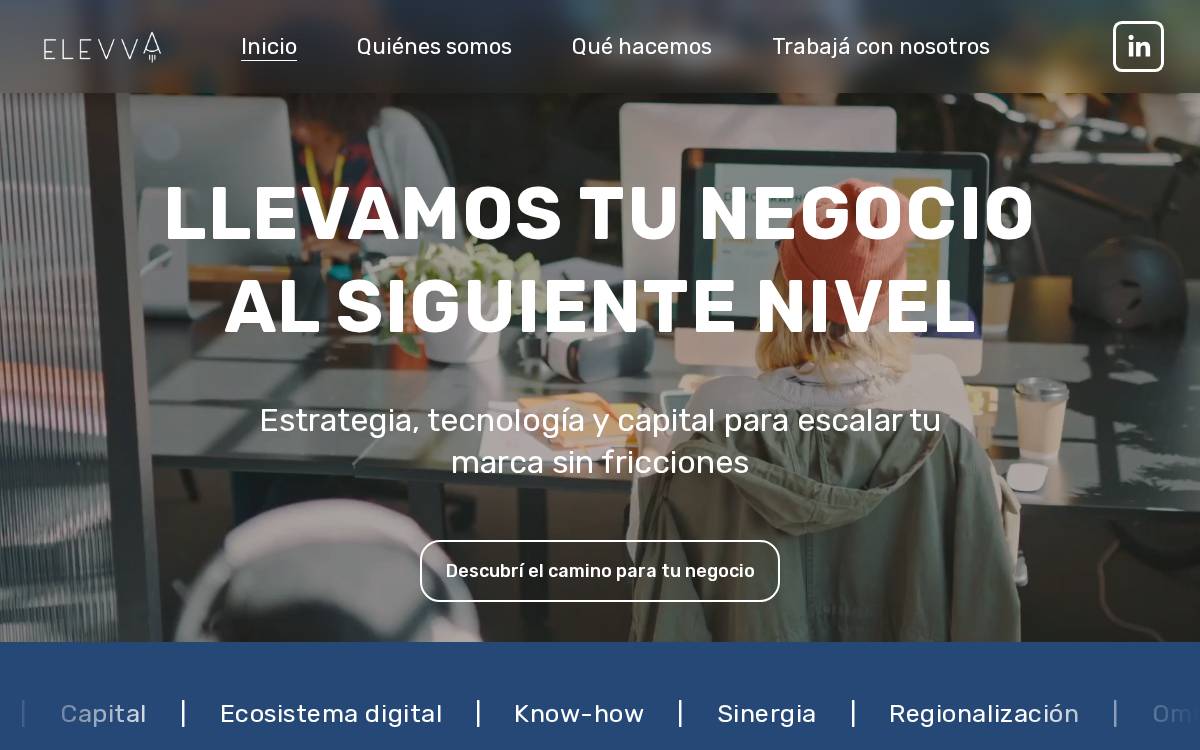Elevva website preview