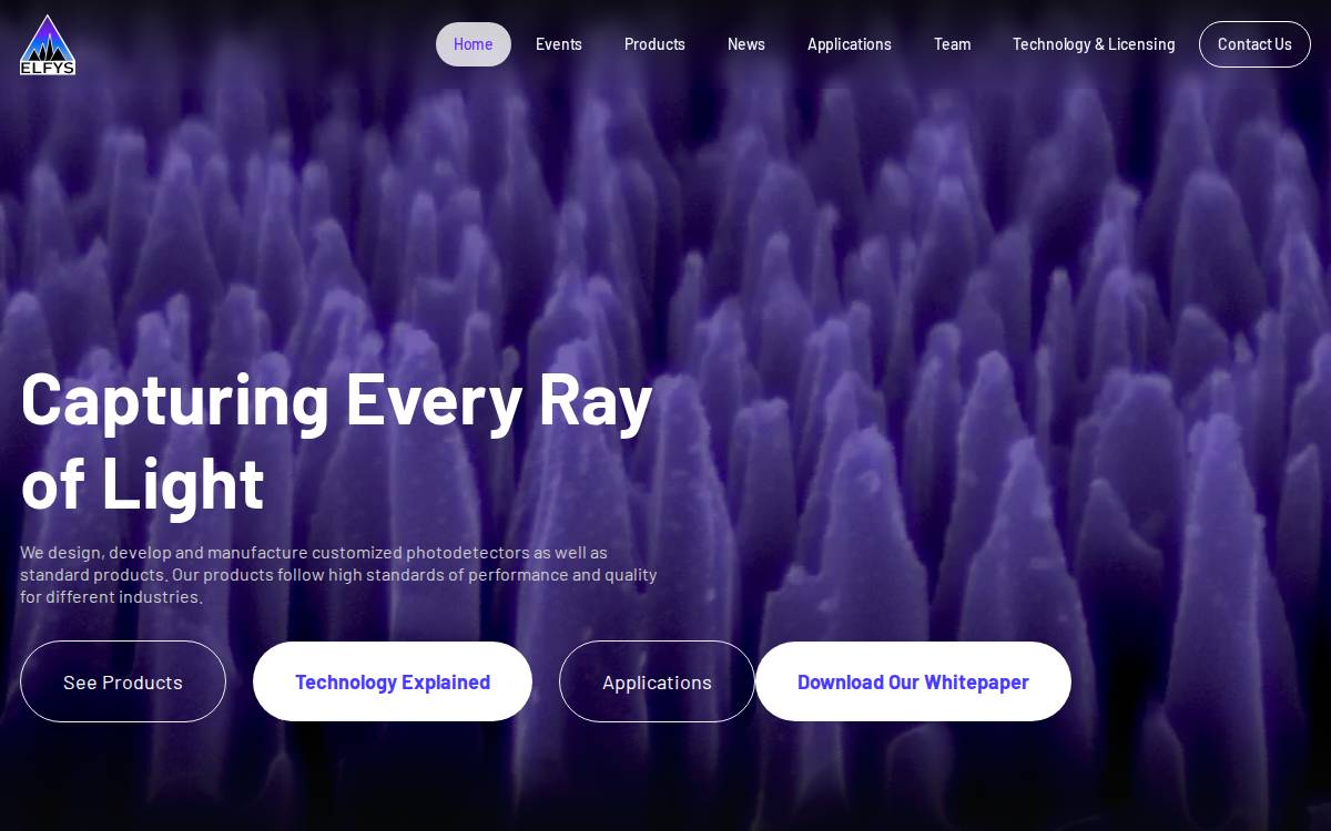 Elfys website preview
