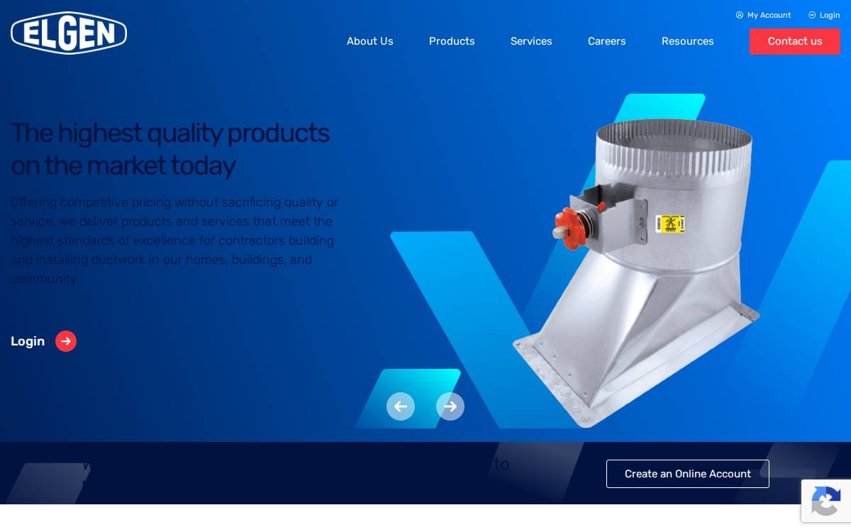 Elgenmfg website preview