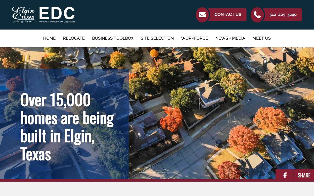 Elgin website preview