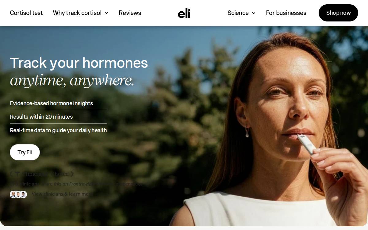 Eli website preview