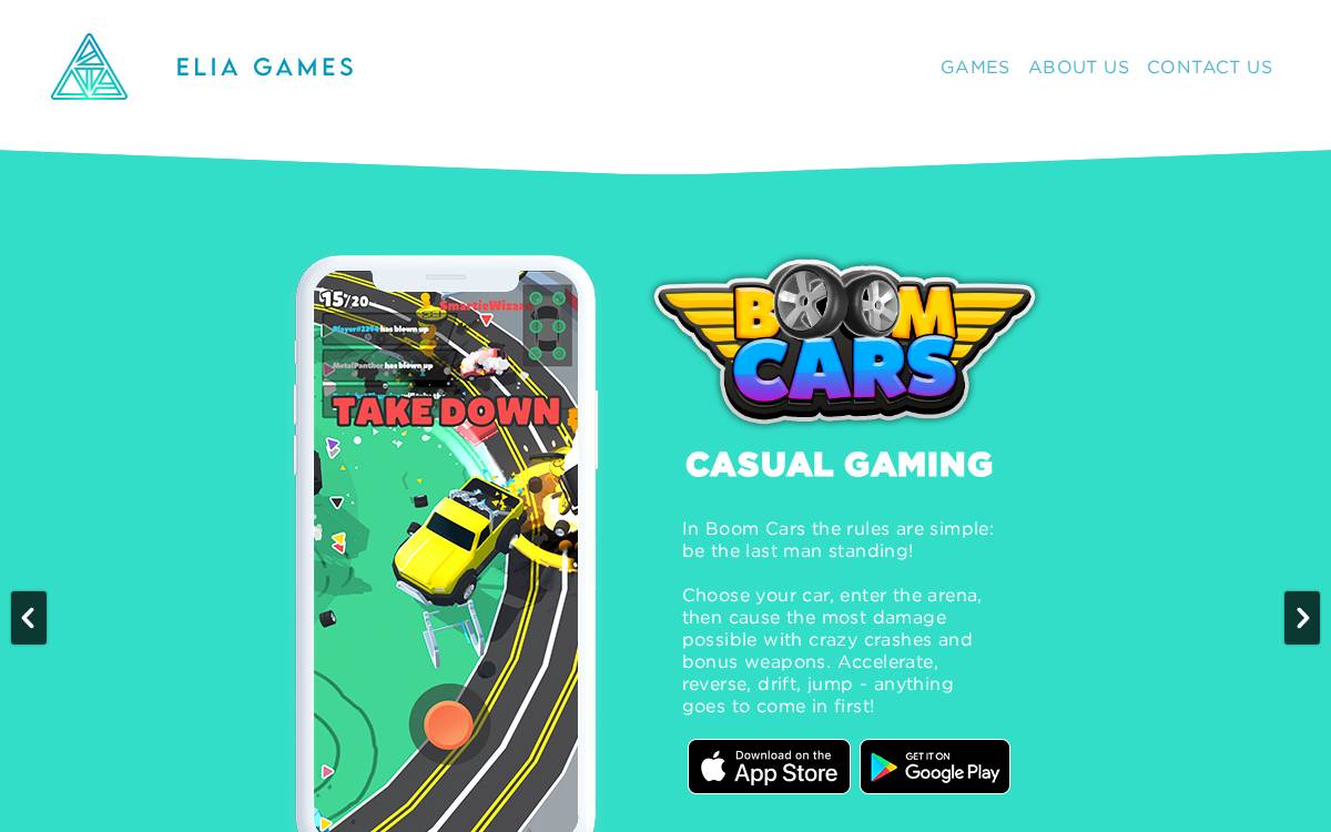 Elia Games website preview