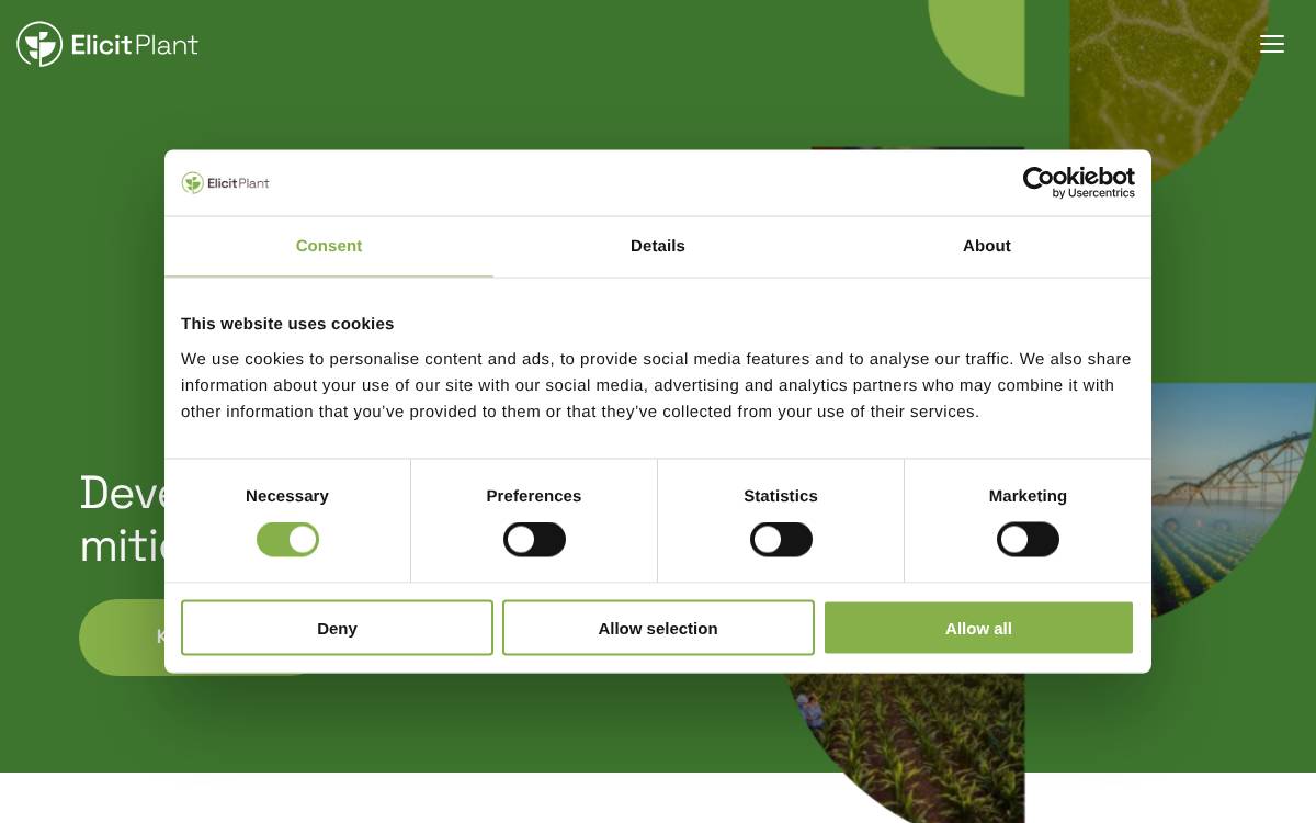 Elicit Plant website preview