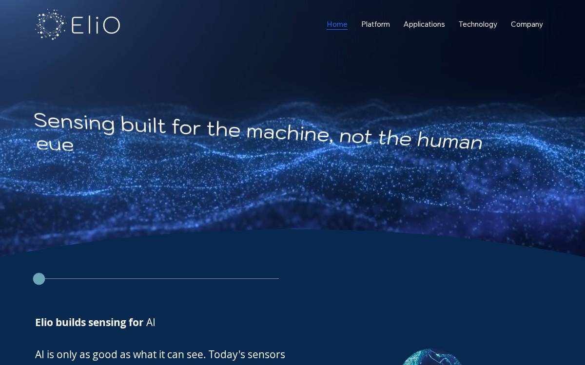 Elio website preview