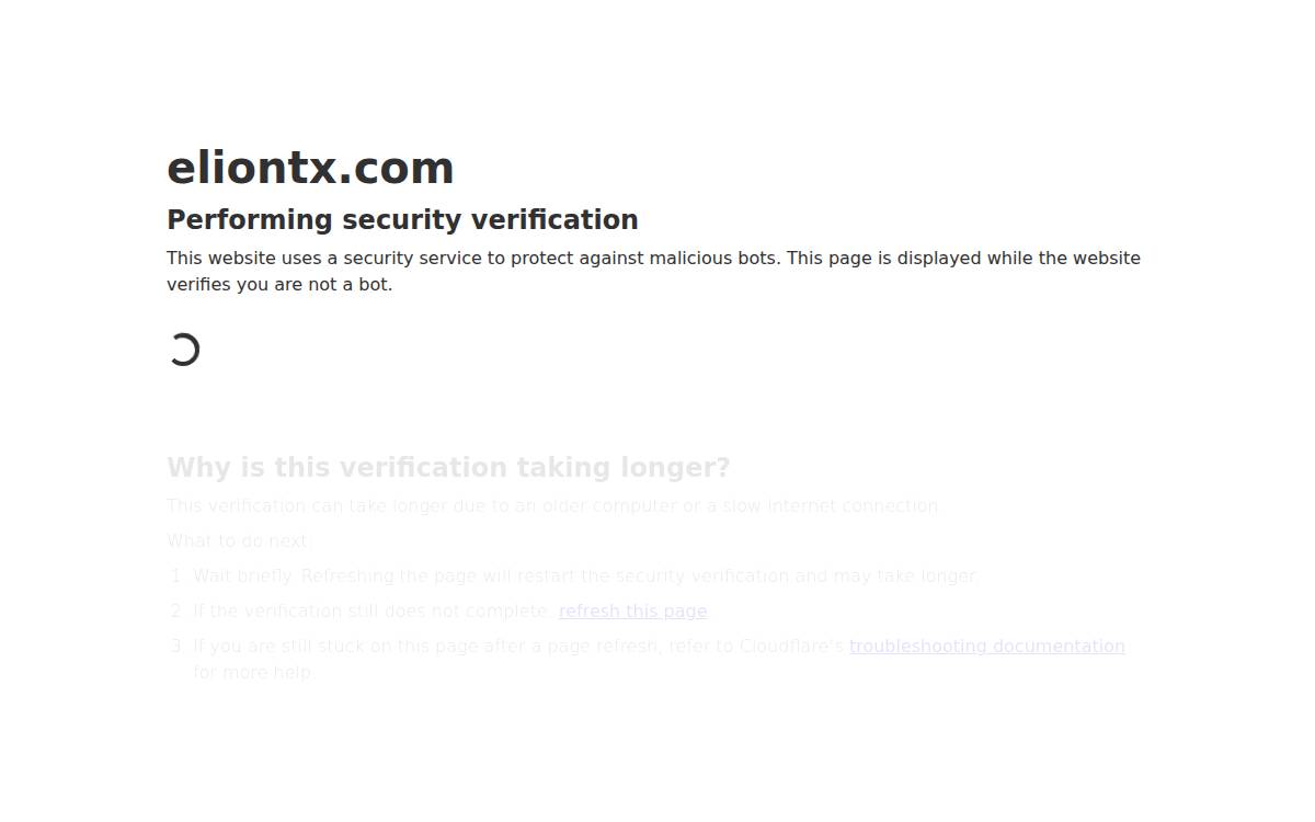 Elion Therapeutics website preview
