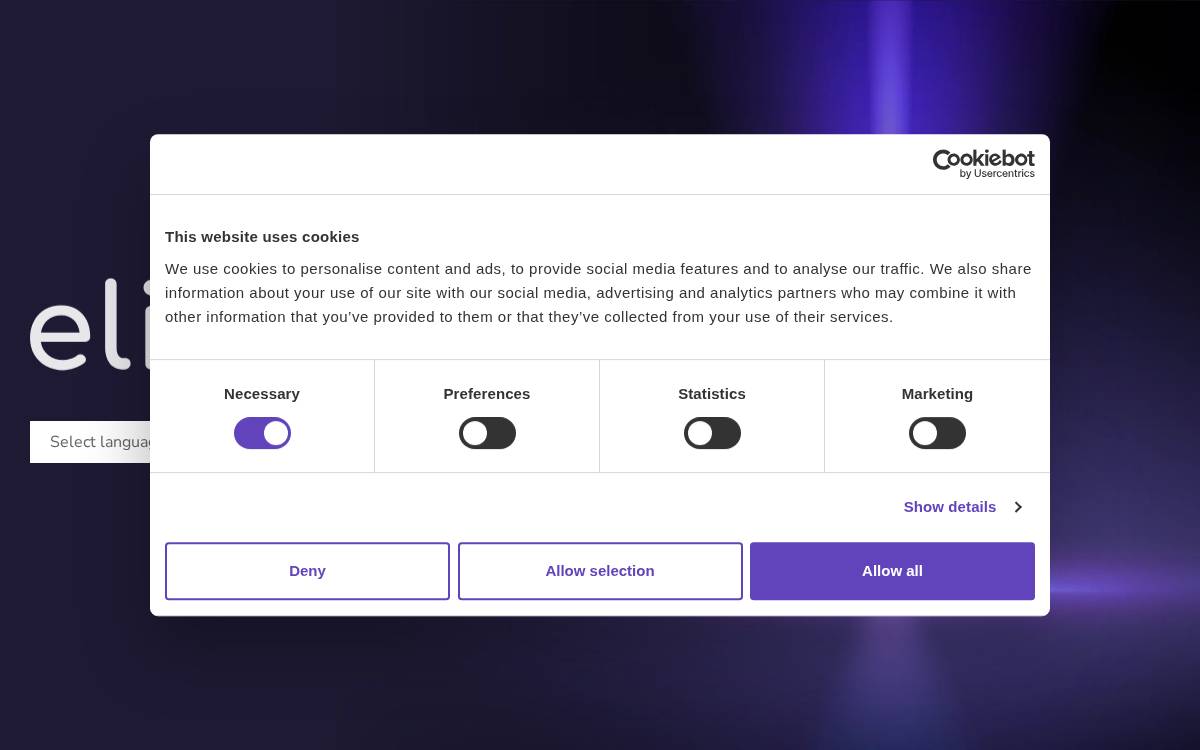 ELIOS Vision website preview