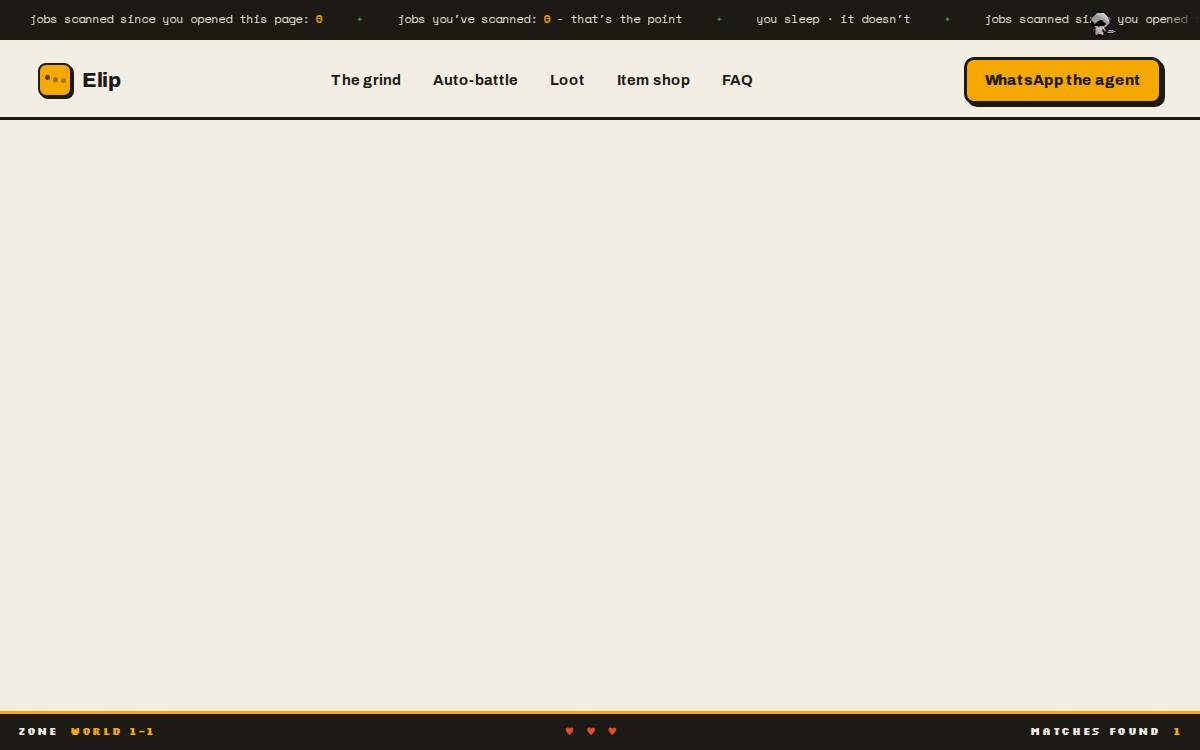 Elip AI website preview