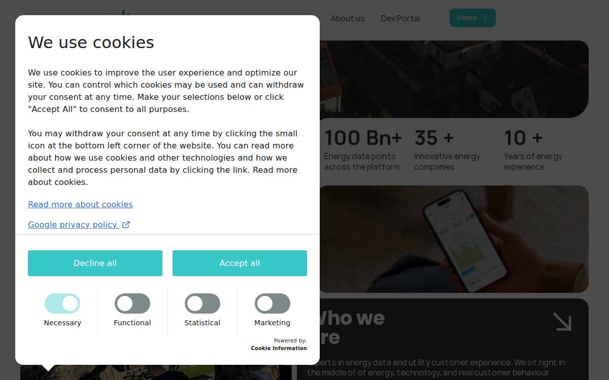 Eliq website preview