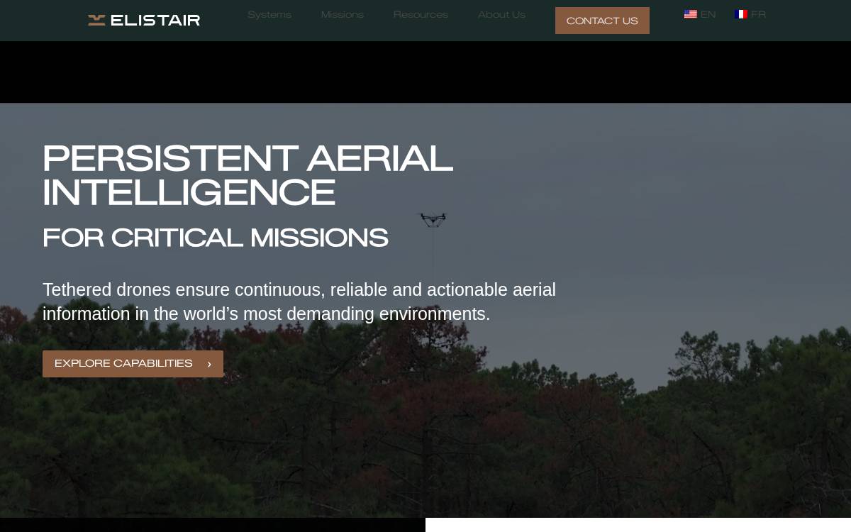Elistair website preview