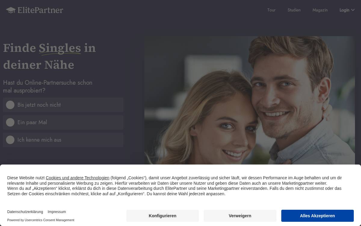Elitepartner website preview