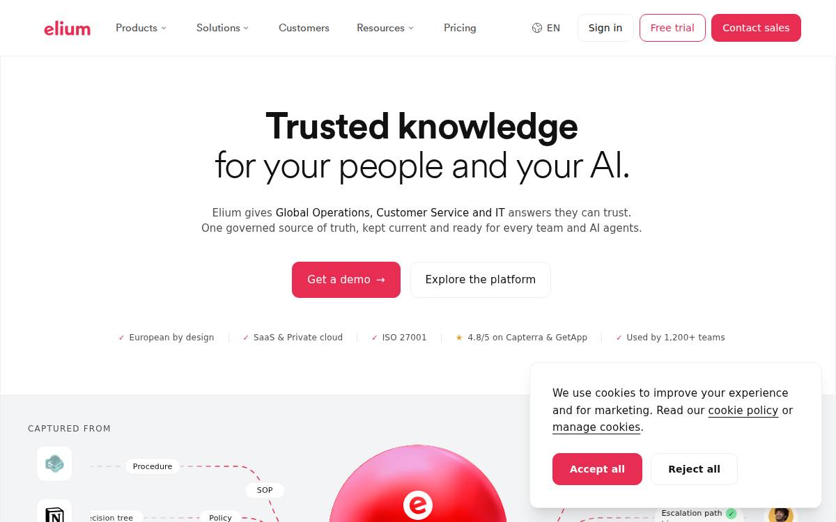 Elium website preview