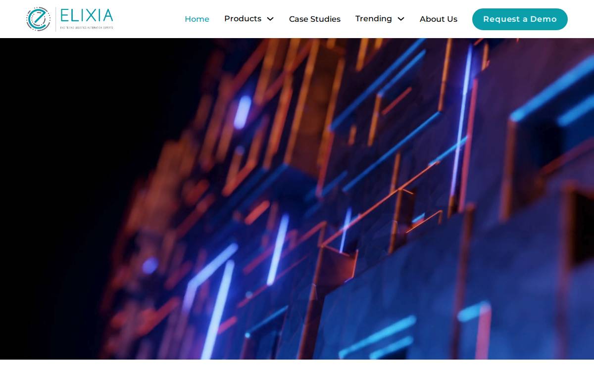 Elixia website preview