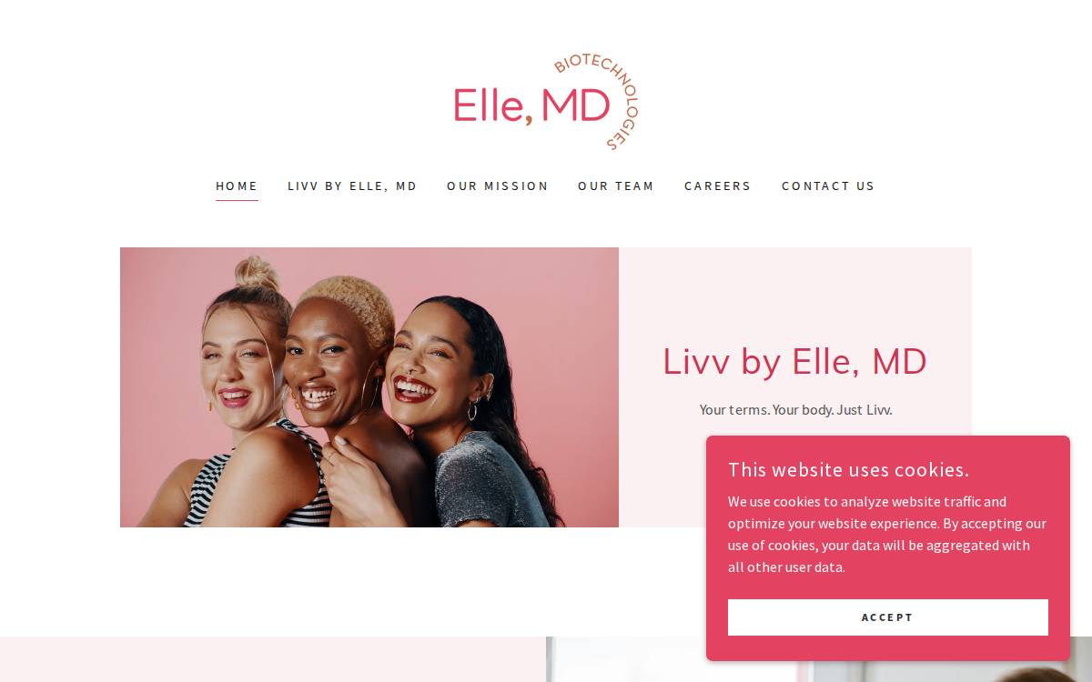 Elle, MD website preview