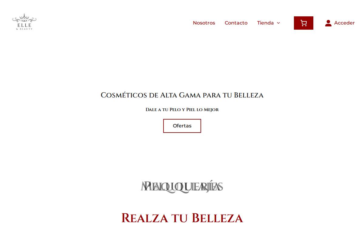 ElleandBeauty website preview