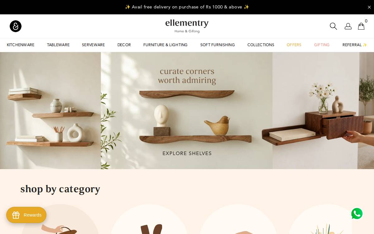 ellementry website preview