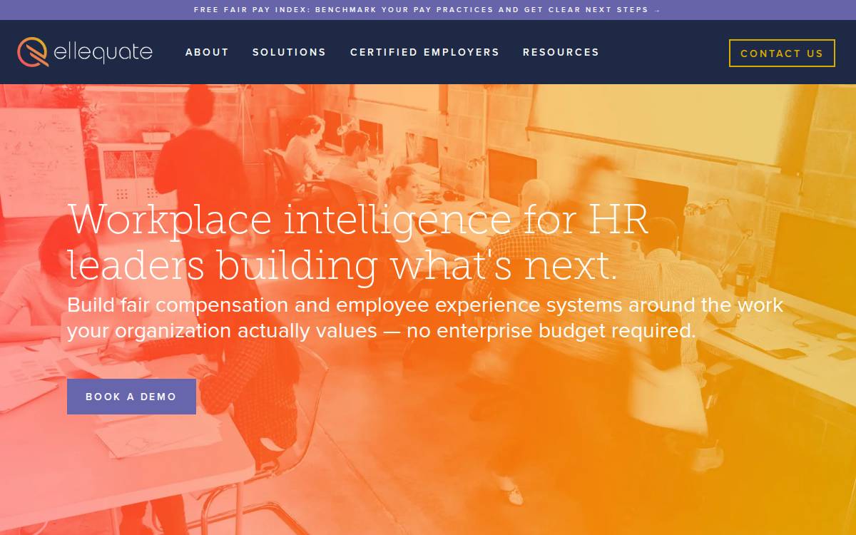 Ellequate website preview