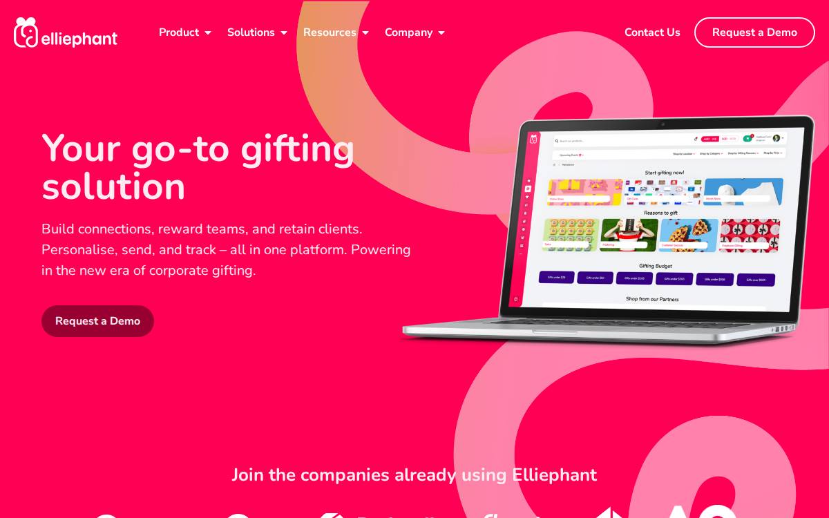 Elliephant website preview