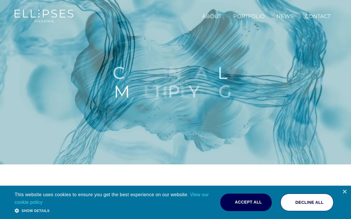 Ellipses Pharma website preview