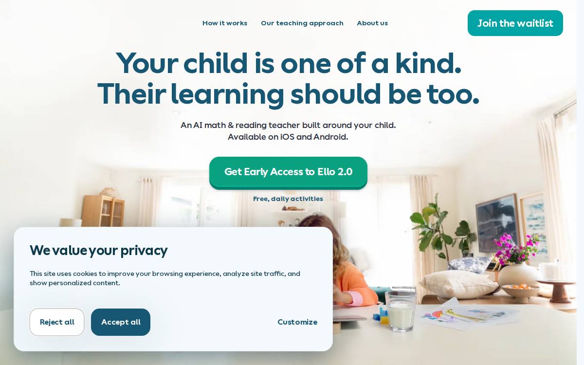 Ello website preview
