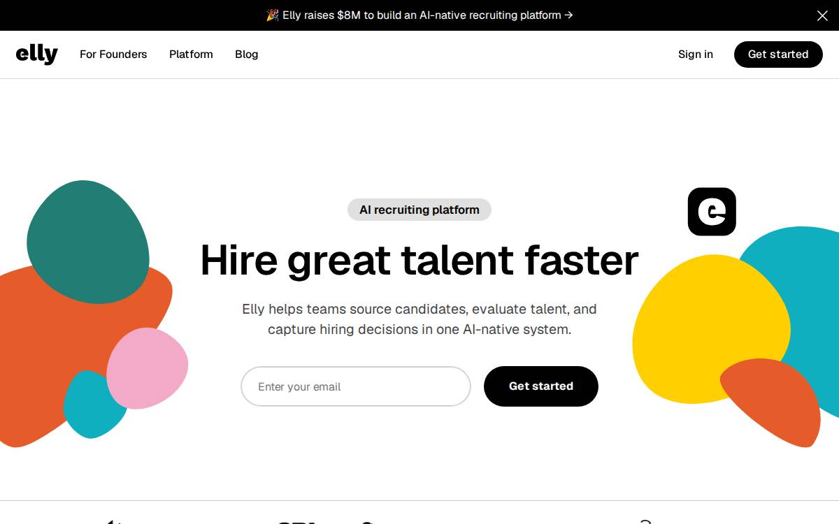 Elly website preview
