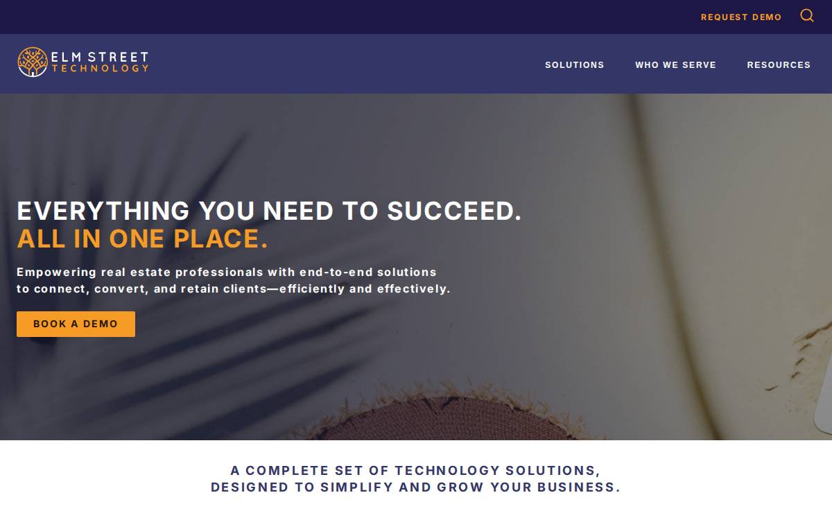 Elm Street Technology website preview