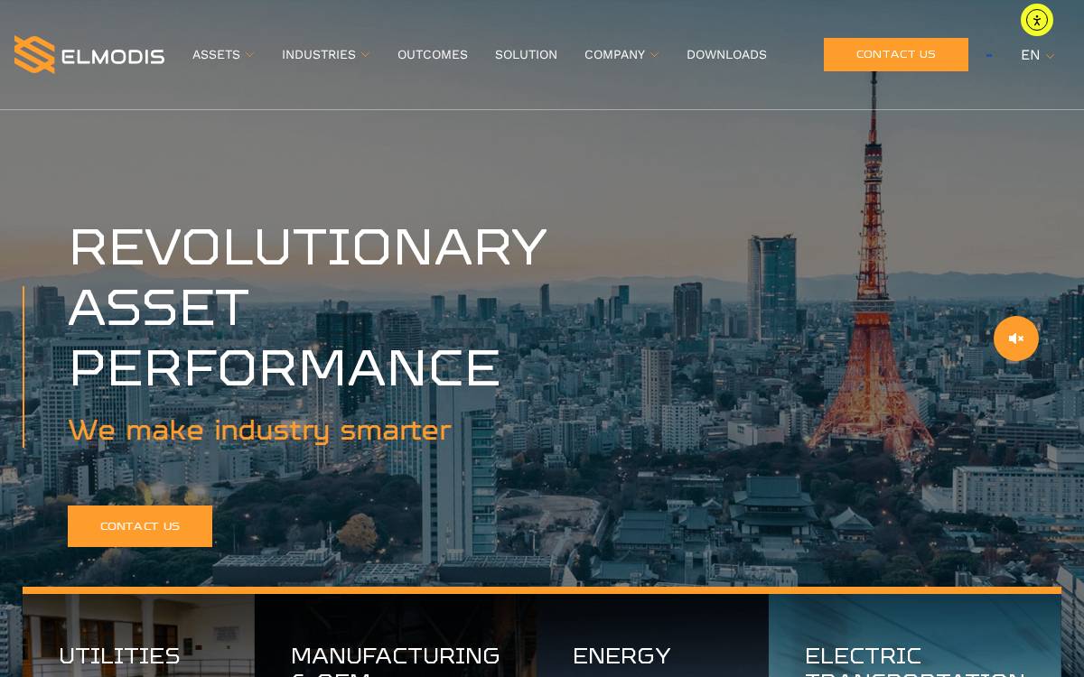 Elmodis website preview